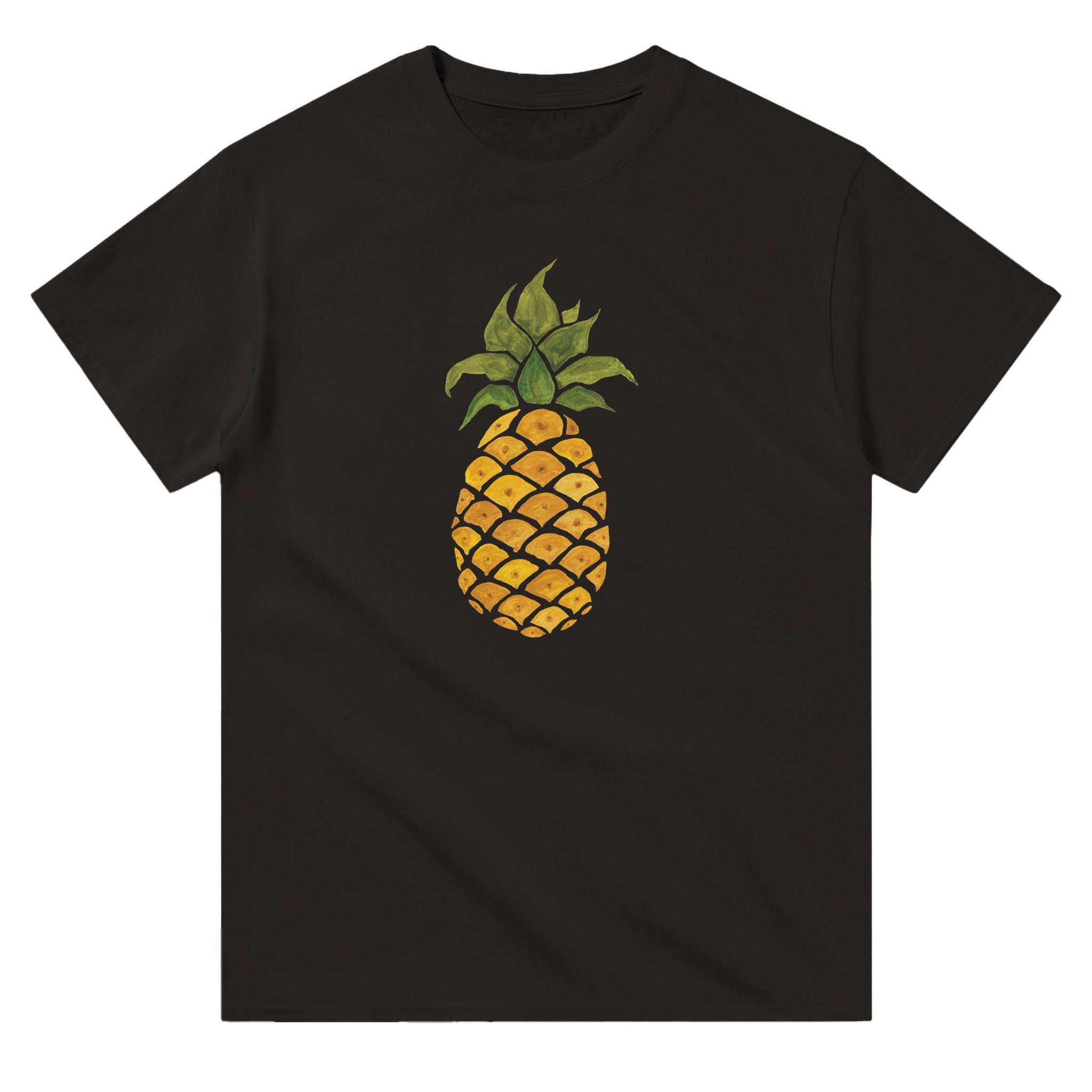 Ananas T-Shirt - Wasserfarben-Design Herren & Damen (Unisex)