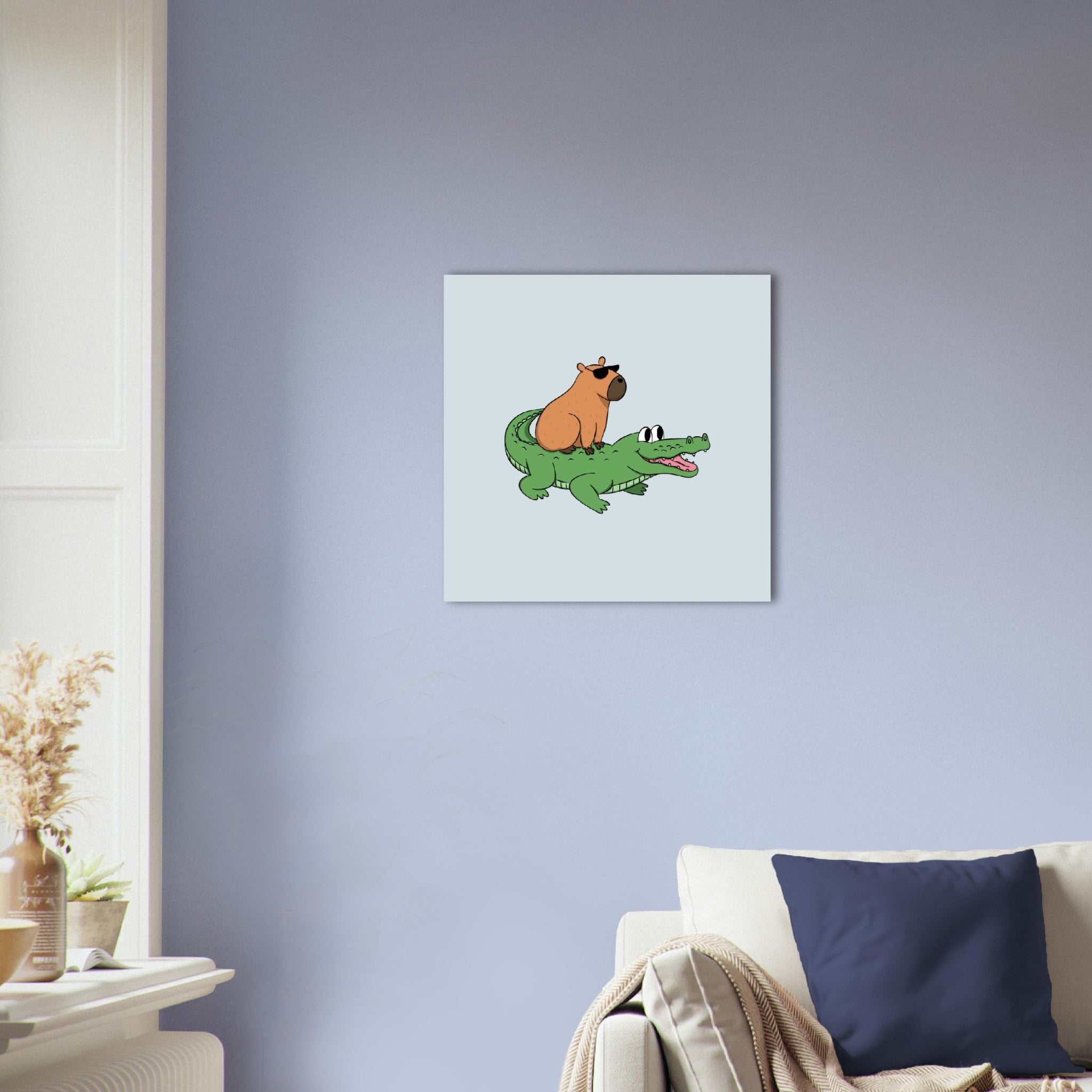 Capybara & Krokodil - Premium Poster (Matt)