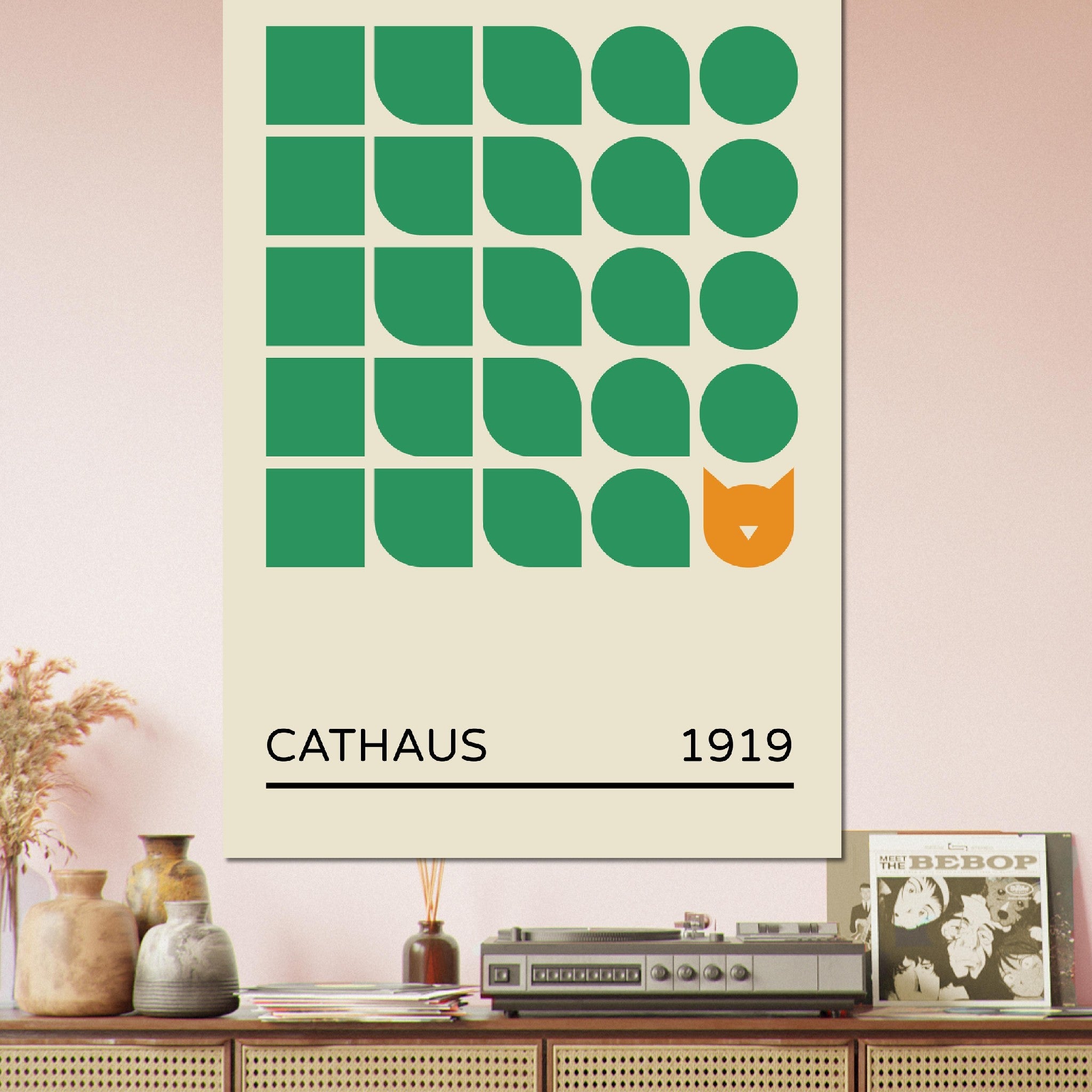 Bauhaus Cat Edition V01 - Premium Poster (matt)