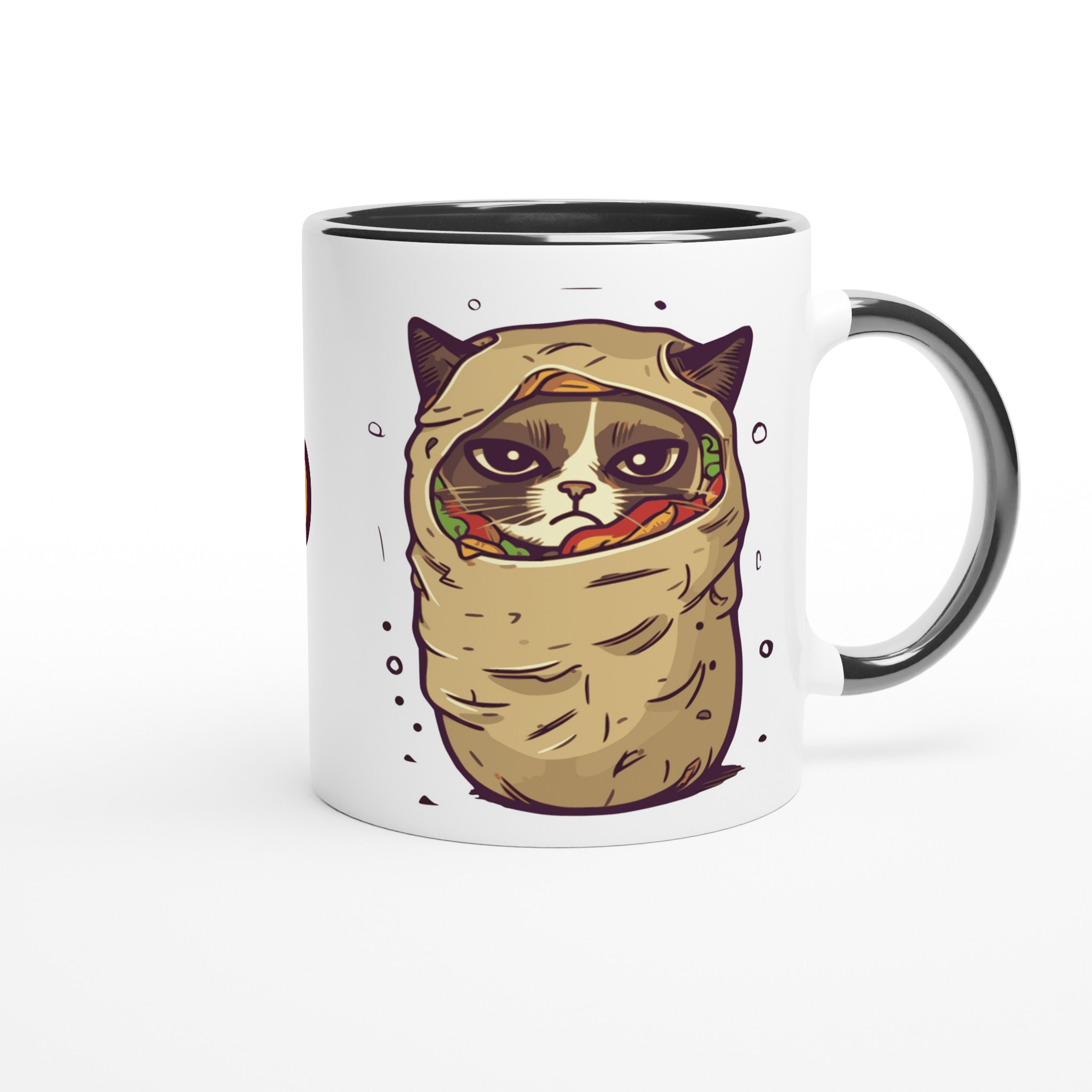 PURRITO - cat loves burritos - high quality ceramic mug