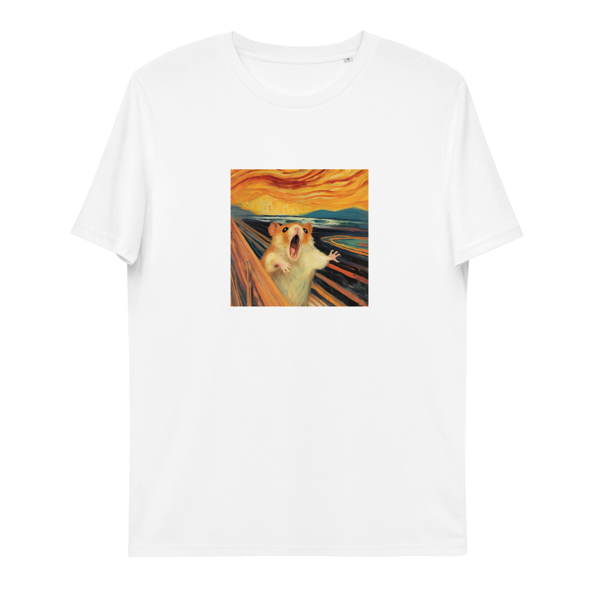 The Hamster Scream - Edvard Munch - Kunst - Unisex-Bio-Baumwoll-T-Shirt
